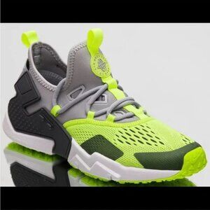 - Nike Air Huarache Drift Wolf Gray& Volt Mens Sneakers Size 13